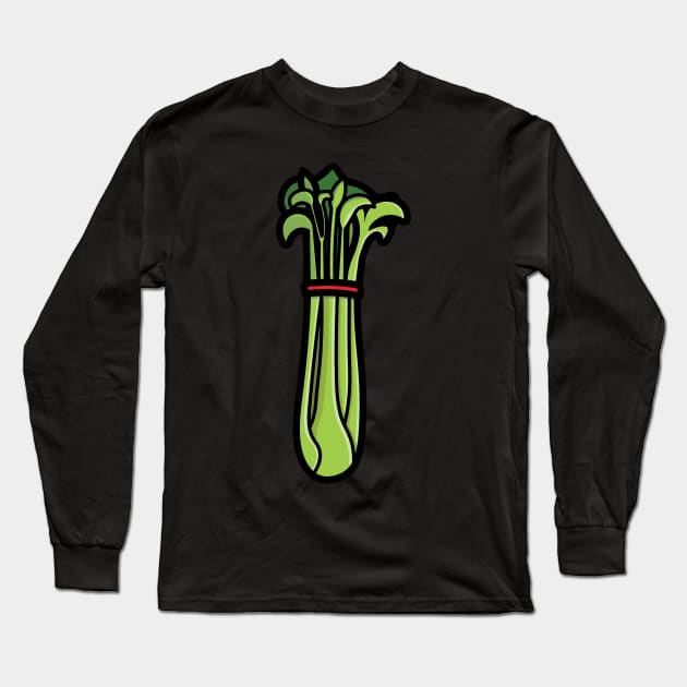 Celery! Long Sleeve T-Shirt by christiwilbert